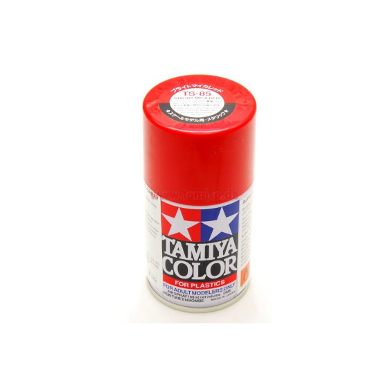 Tamiya 85085 TS-85 - Farba w sprayu - Jasna czerwona mika / spray Bright Mica red 100ml