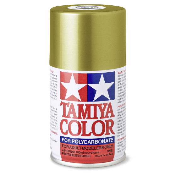 Tamiya 86013 PS-13 - Farba w sprayu - Metaliczny złoty / Gold Spray Metallic 100ml