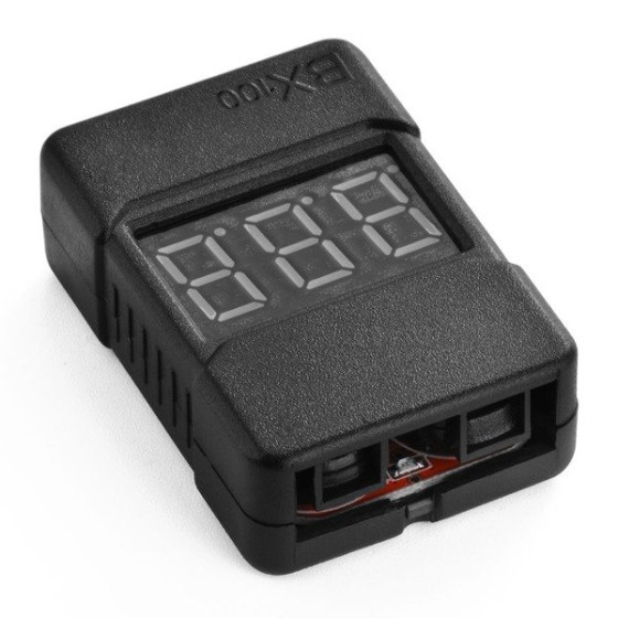 Miernik i Alarm Buzzer BX100 LiPo 2-8S - Miernik akumulatorów lipo z alarmem - 7862 BLDBVD2-PL